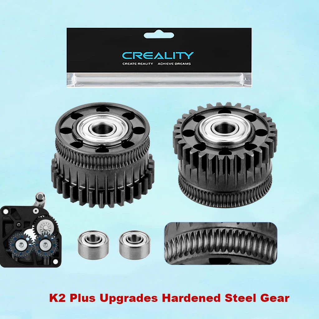 For Creality K2 Plus Extruder Upgrades Gear Kit All Metal Filament Drive Extruder Gear for K2 Plus 3D Printer Accessory