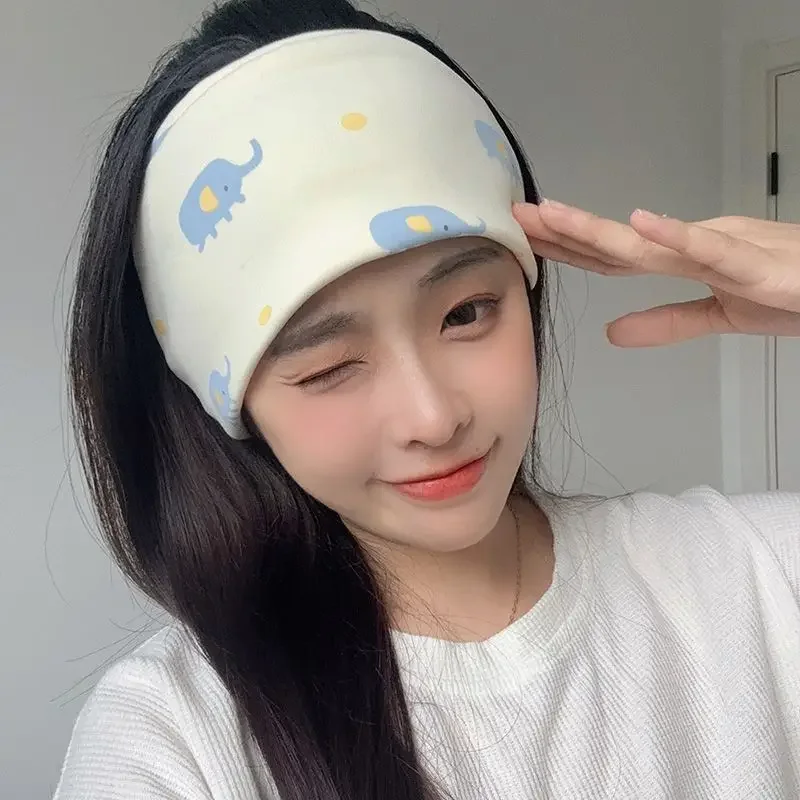 

Cotton Postpartum Hairband Summer Breathable Thin Headscarf Spring Autumn Protection Forehead Bun Headwear for Mothers