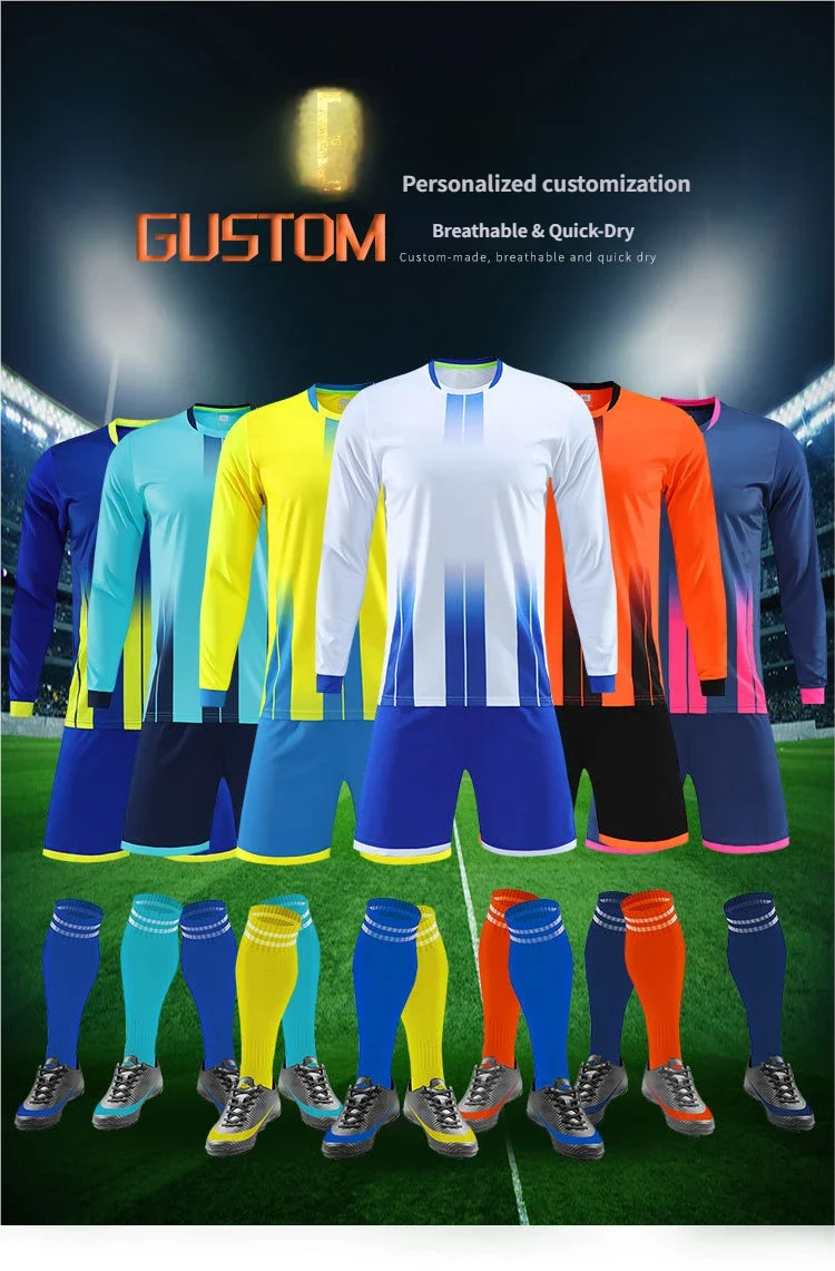 

2026 Summer lightweight football team uniform set with printed short-sleeved running sports quick-drying breathable jersey