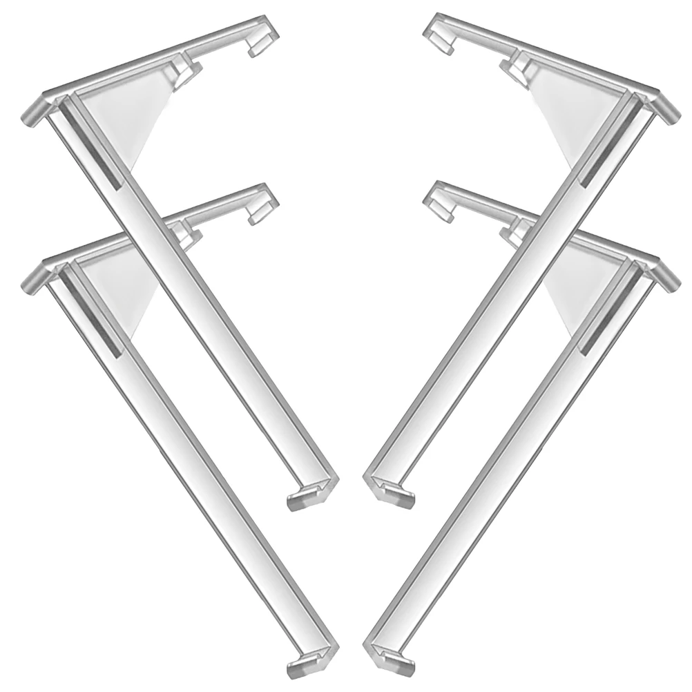 

4 Pcs Curtain Positioning Clips 3.5 Inch Transparent Vertical Blinds Replacement Parts Plastic Valance Clips Hardware