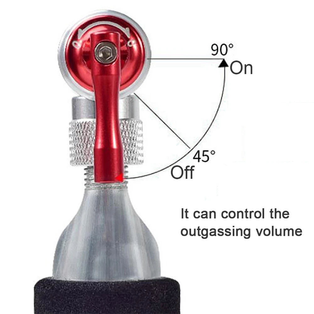 ركوب دراجة الطوارئ الملحقات مضخة الدراجة اكسسوارات الطوارئ CO2 اسطوانة مضخة فوهة الغاز سريع نافخة رئيس محول #5