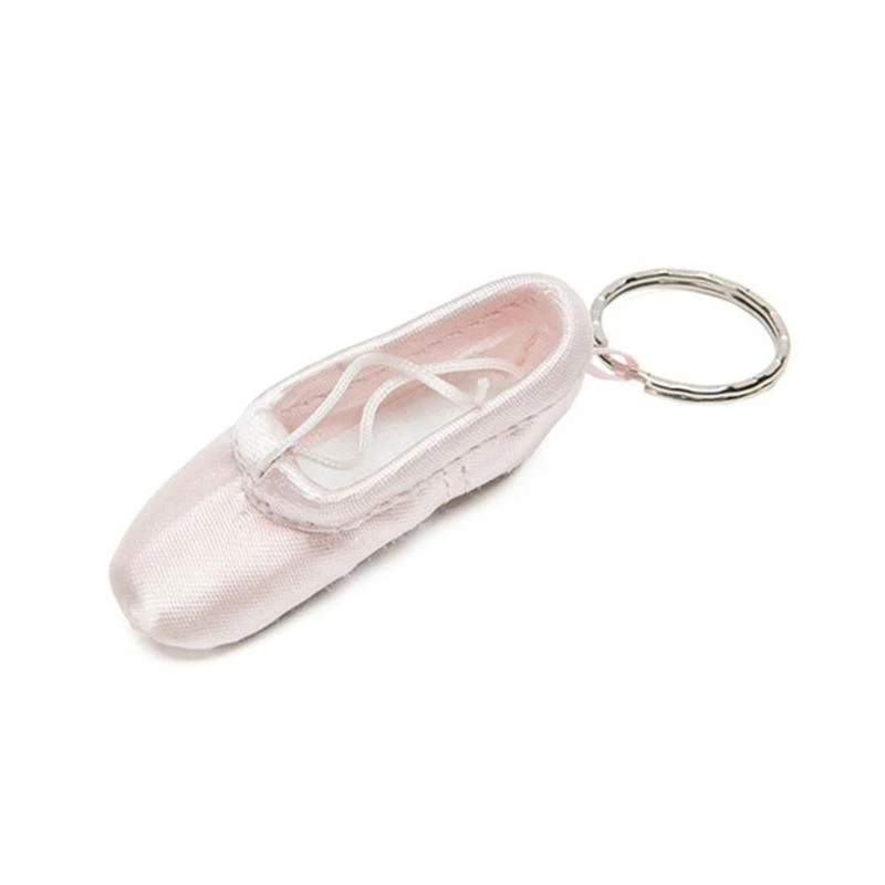 Pointe Shoes Keyrings Mini Ballet Shoe Purse Keychain Handmade Pointe Shoe Charm Bag Penddant Gift for Dance Lovers