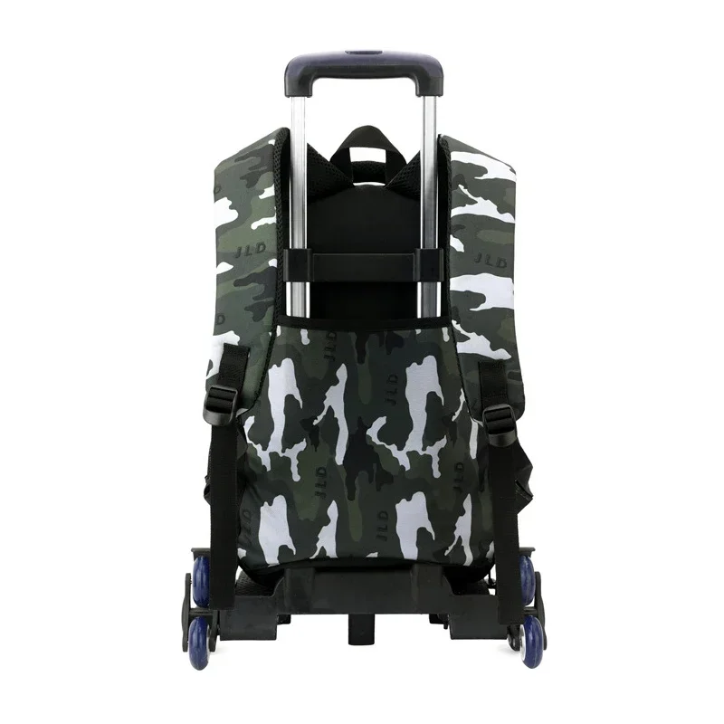 Children School Backpack for Kids Boys Wheeled Bag Student Backpack Trolley School Bag with Wheels Rolling Luggage Book Bag