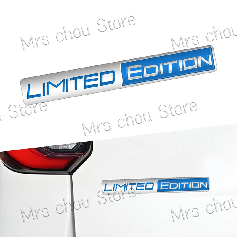 3D Chrome Metal Car Styling Limited Edition Logo Emblem Rear Trunk Badge Fender Sticker Auto Motorcycle Decor Accessories