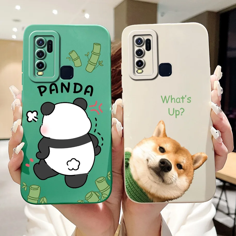 غطاء حماية كامل لـ Vivo ، مصد سيليكون لين ، غطاء مطلي ، حافظة مشهورة ، Y30 ، Y50 ، من VivoY50 ، VivoY30 ، VivoY30 #5