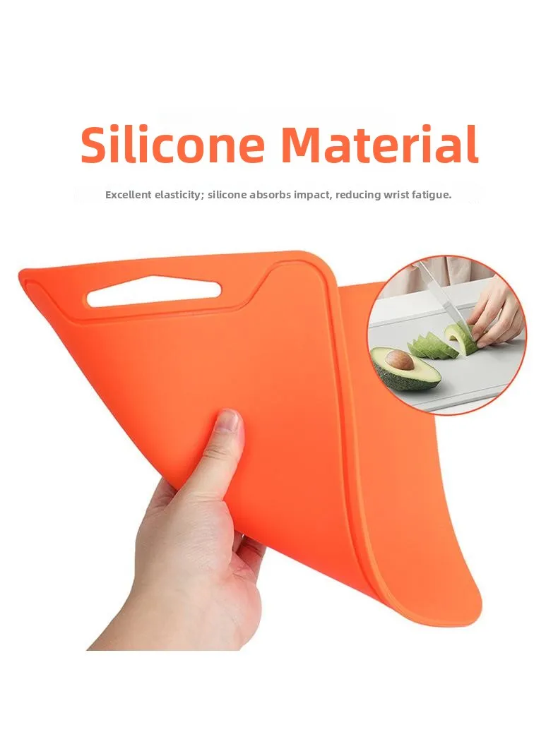 

Силиконовая разделочная доска для пищевых продуктов, мягкая, для кухни и дома, резиновые изделия, силиконовый коврик для нарезки, инструменты для детского питания