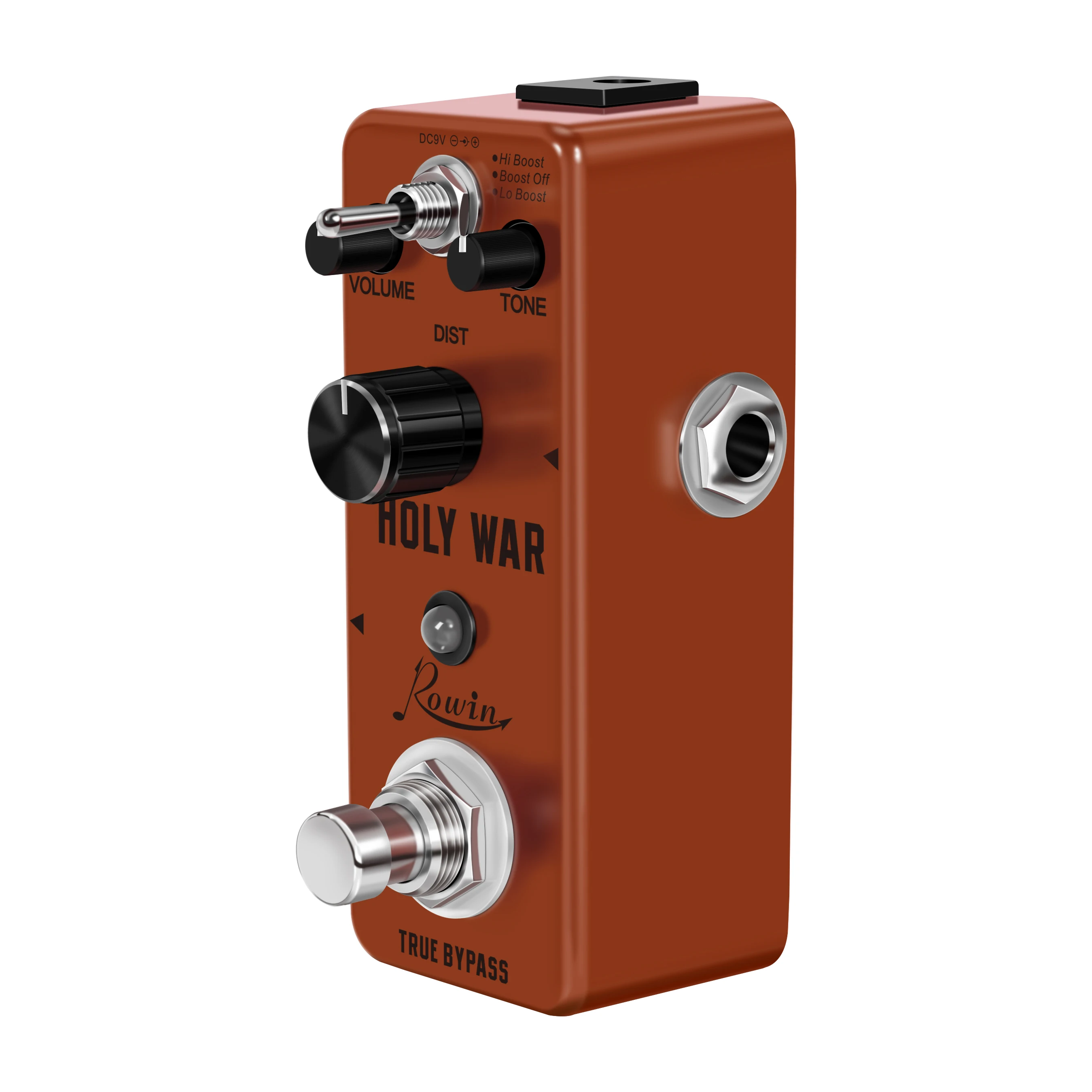 

Rowin Electric Guitar Pedal Holy War Analog Heavy Metal Distortion Guitar Effect Pedal W/ True Bypass Musical Accessories