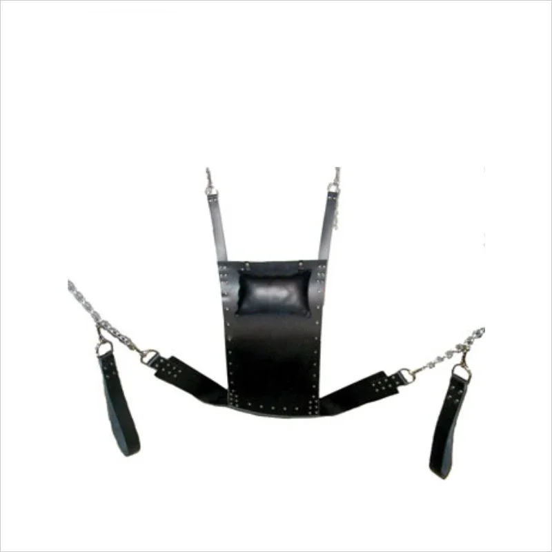 Leg splitter for men and women to easily reinforce leather hanging mattress with gravity-free swing.