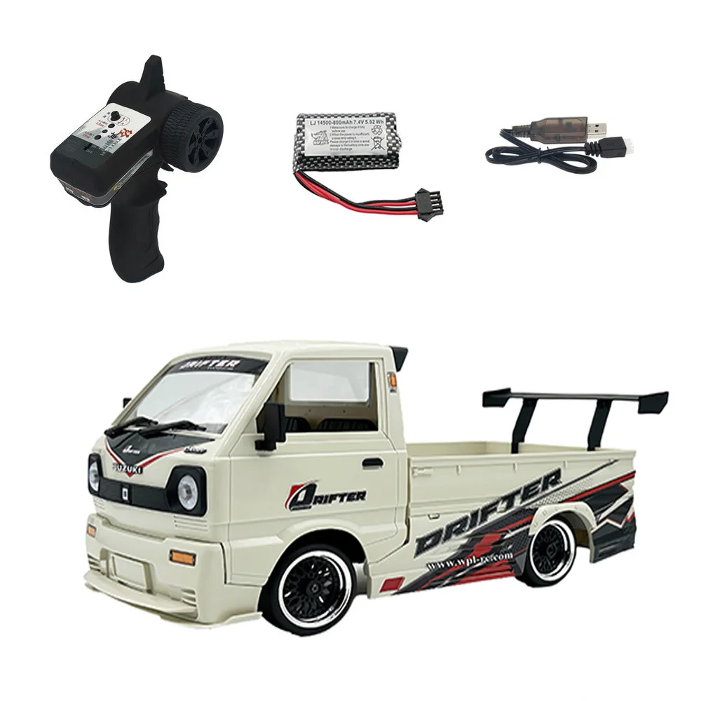 WPL D14S 1:10 Scale Low Profile RC Car Drift Remote Control Toy with Body Kit Full Proportion Remote Control Vehicle