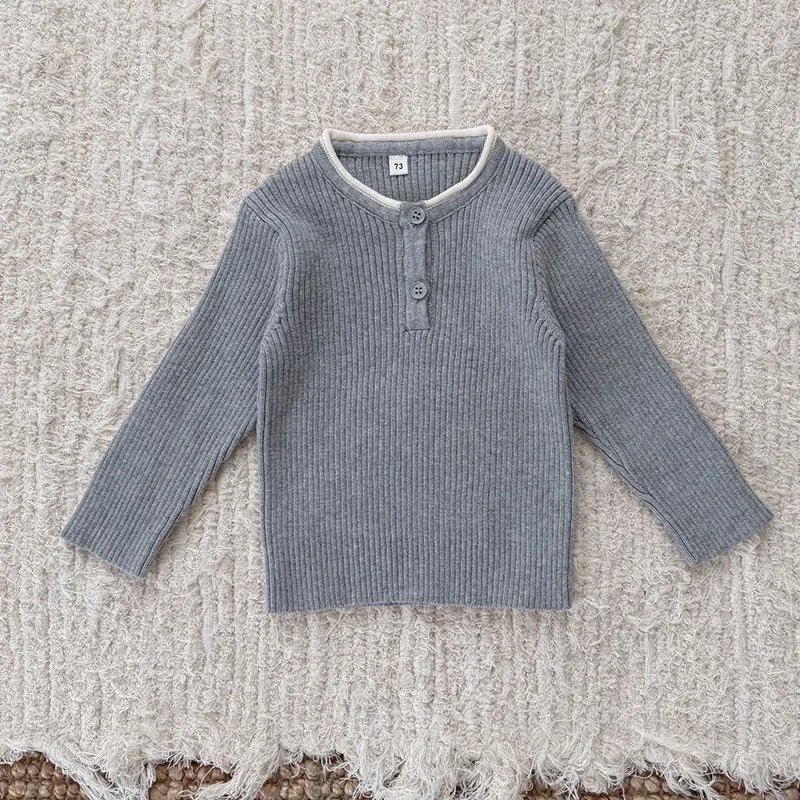 جديد ربيع 2026 بلوفر للأطفال حديثي الولادة من البنات والأولاد سترة للأطفال البنات والأولاد بلوفر منسوج ملابس أطفال من عمر 0 إلى 3 سنوات