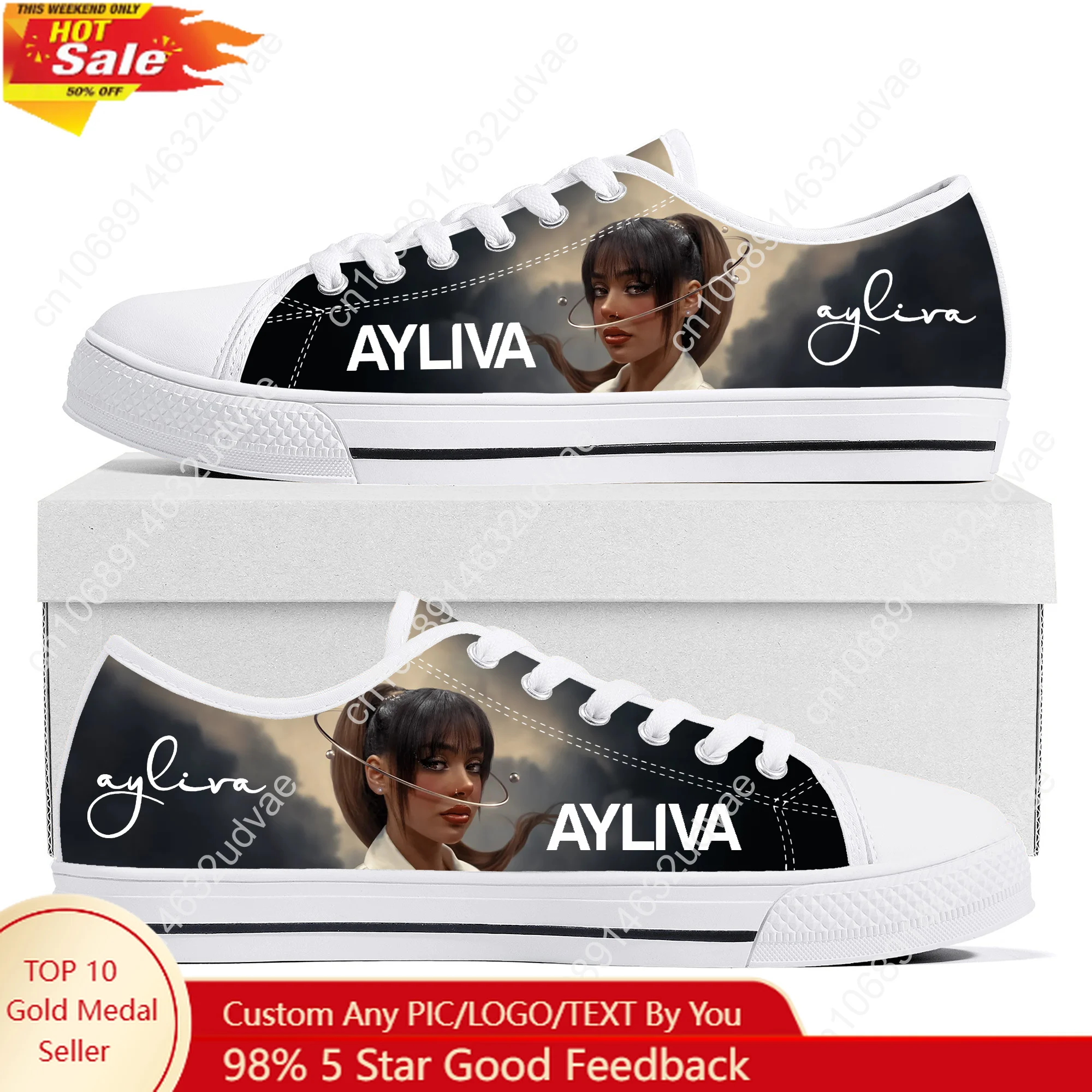 

Ayliva German Music Singer Low Top Lightweight Sneakers Mens Womens Teenager High quality Canvas Sneaker Travel Casual Shoes