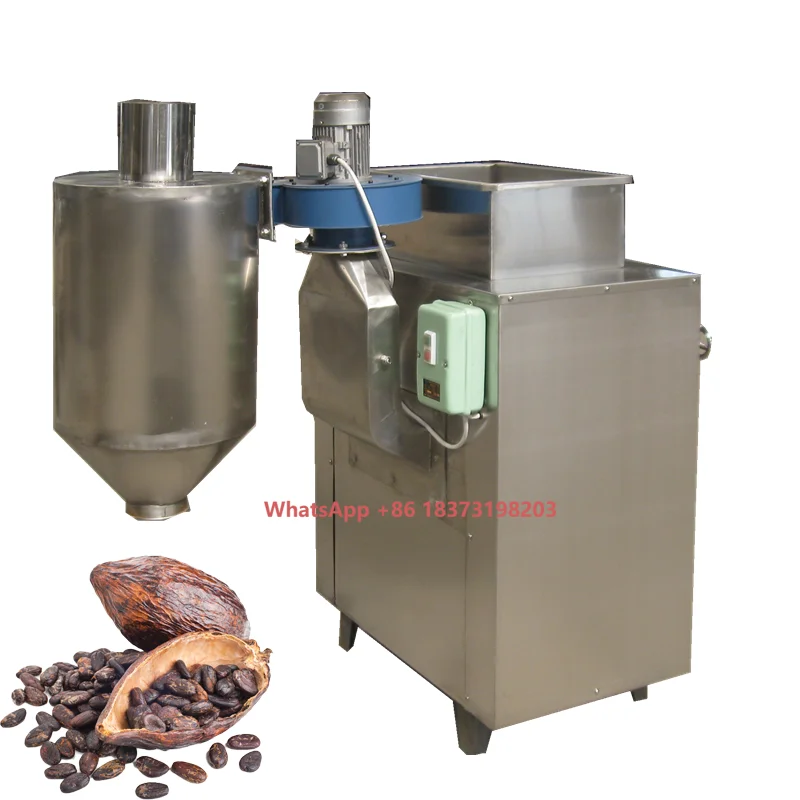 Cocoa Butter Process Line Cacao Beans Shelling Hulling Peeling Machine Cashew Processing Equipment