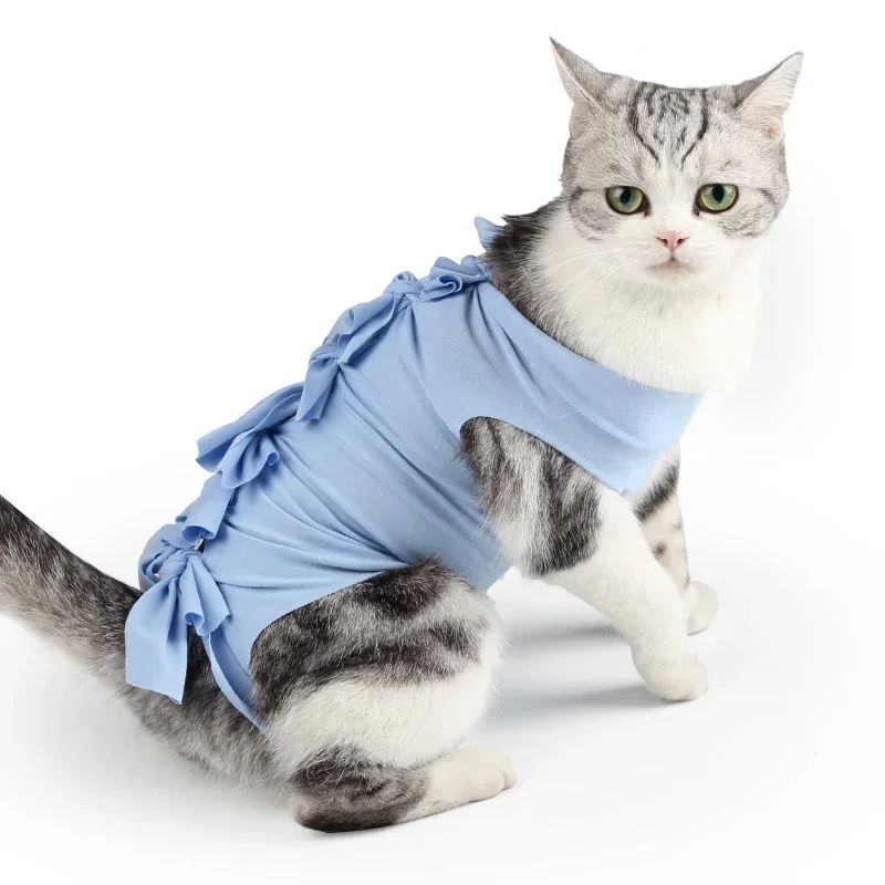 Anti-licking Sterilization Cat Clothes Recovery Suit After Surgery Breathable Physiological Puppy Anti-scratch Body Strap Vest