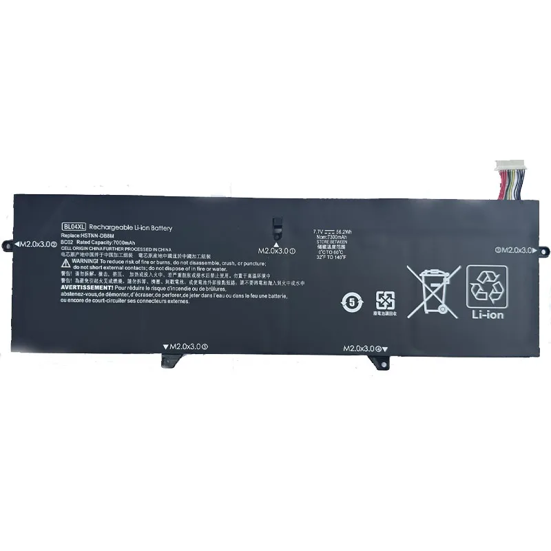 New  BL04XL 7.7V 56.2Wh Laptop Battery for HP EliteBook x360 1040 G5 G6 HSTNN-UB7N L07041-855