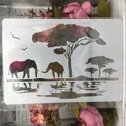 Plantillas de capas A4 de 29cm, pintura de pared, álbum de recortes, para colorear, álbum de relieve, plantilla decorativa
