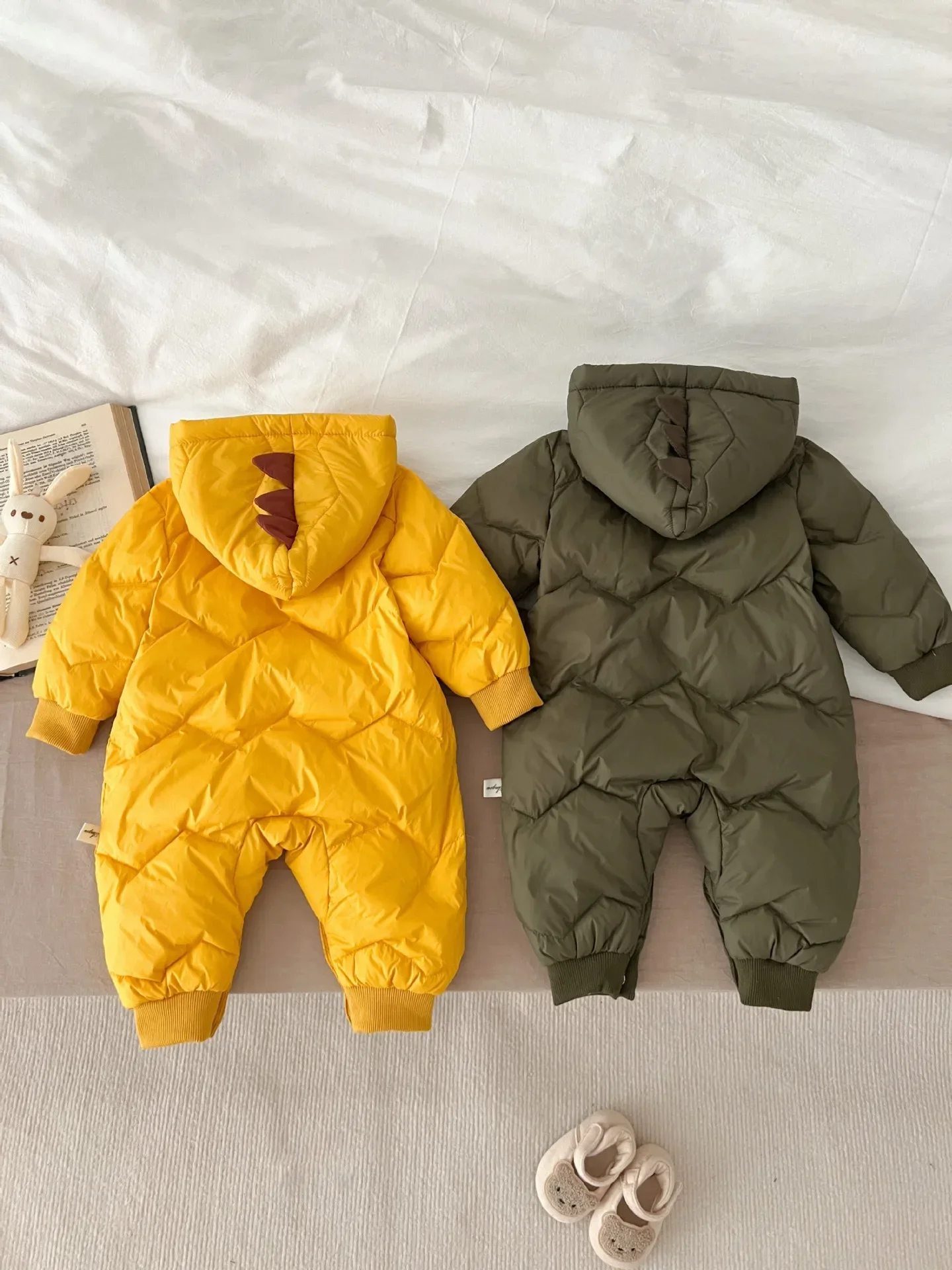 winter  Newborn Infant Baby Boys and Girls Romper Down Jackets Romper White Duck down Onepiece Kids Fashion Baby clothing