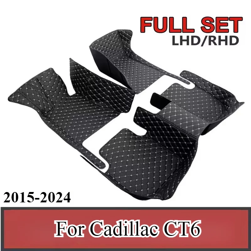

Custom Car Floor Mats For Cadillac CT6 2015-2022 2023-2024 Auto Carpets Foot Coche Accessorie