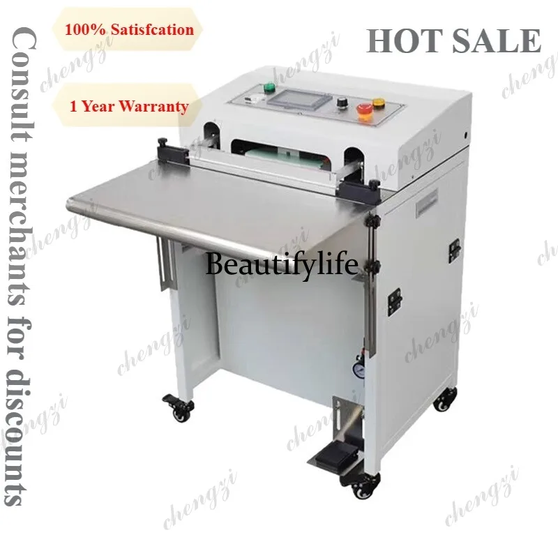 Selladora Neumática de Pie A81 SWC-400Q con Sujeción Automática de Residuos y Máquina de Corte de Esquinas para Sellado Automático de Bolsas Retráctiles
