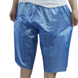 Pantaloncini antipioggia in vita elasticizzati impermeabili in PVC (il colore sottile varia varia)