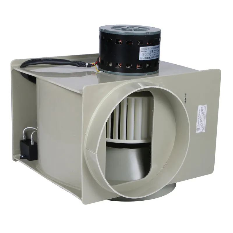 Laboratory 250MM PP Centrifugal Fan Fume Hood Medicine Cabinet Acid and Alkali Corrosion Resistant 300W Exhaust Fan