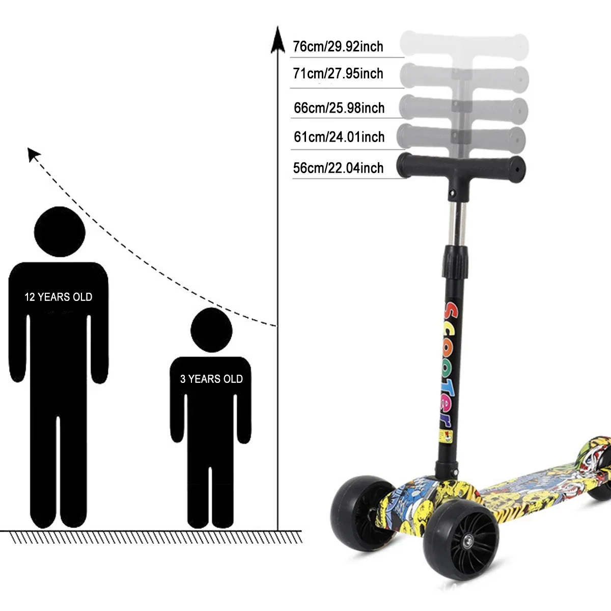 Kids 3-Wheel LED Scooter 2