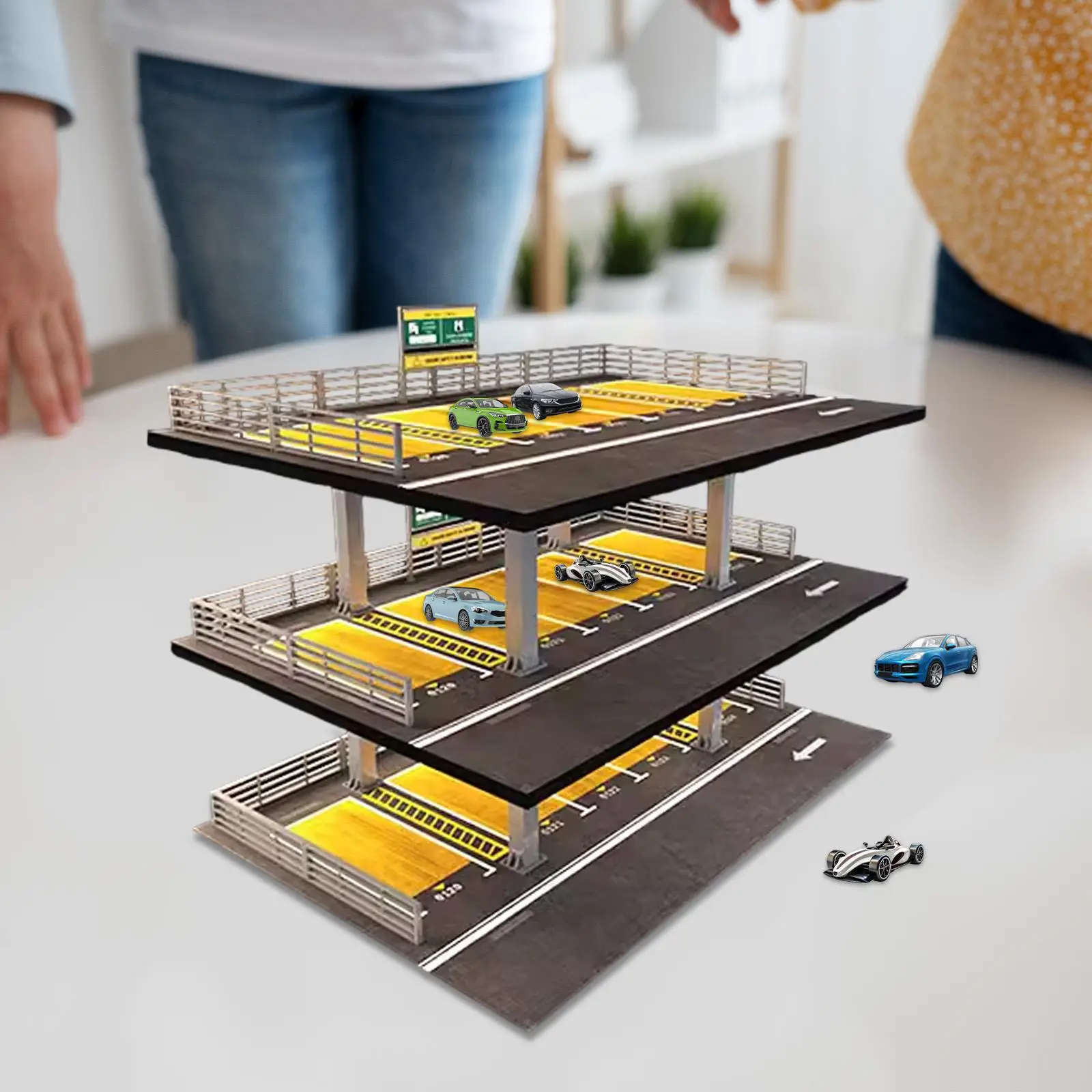 حافظة عرض سيارة دييكاست 1/64 حماية لسيارات الألعاب نموذج جامعي هدايا يابانية 3 طبقات