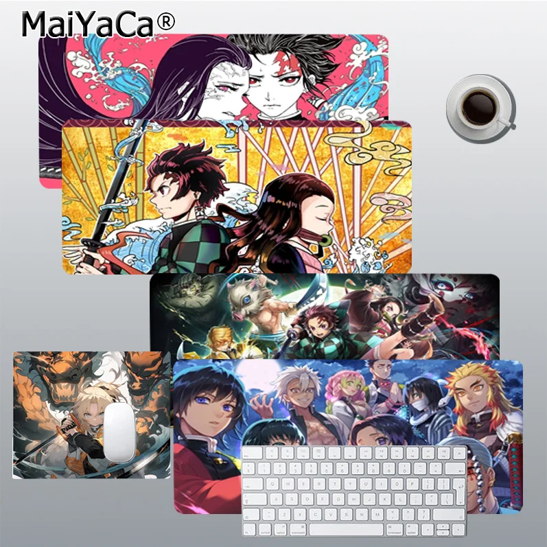 

Anime Demon Slayer Mousepad Boy Pad Laptop Gaming Mice Mousepad Size For Game Keyboard Pad For Gamer