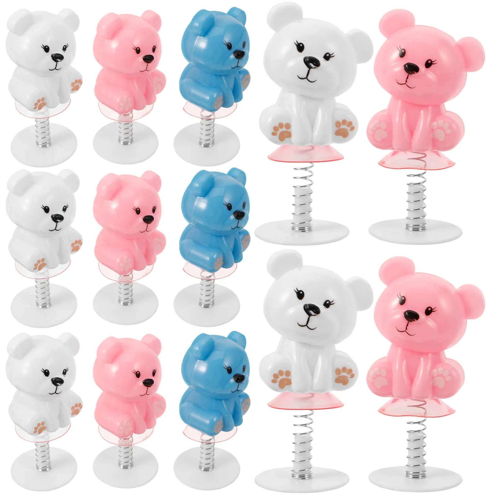 

20Pcs Jumping Spring Rabbit Cartoon Bear Desktop Animals Press Bounce Funny Kids Party Favors Christmas Stocking Stuffers