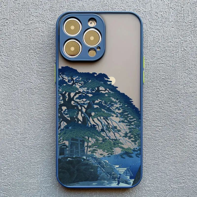 Landschafts-Handyhülle für iPhone 17 16 15 14 11 12 13 Pro Max Mini 16 Plus XS X XR Japan-Serie Ästhetische Landschafts-Rückabdeckung – Detail 2