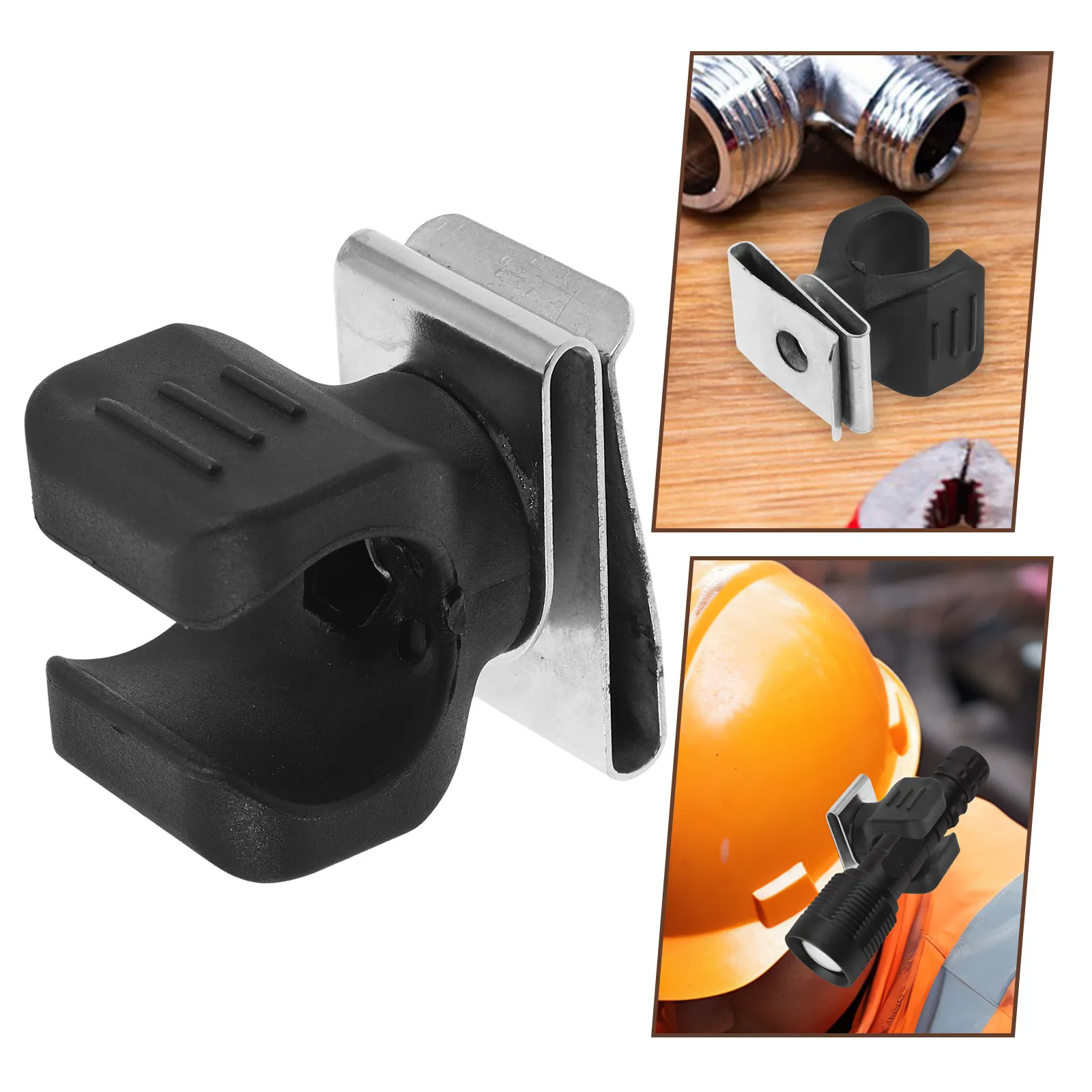 

Flash Light Clip for Strong Hard Hat Light Mount Holder Easy Install Free Hands Working Solution Headlight Clips