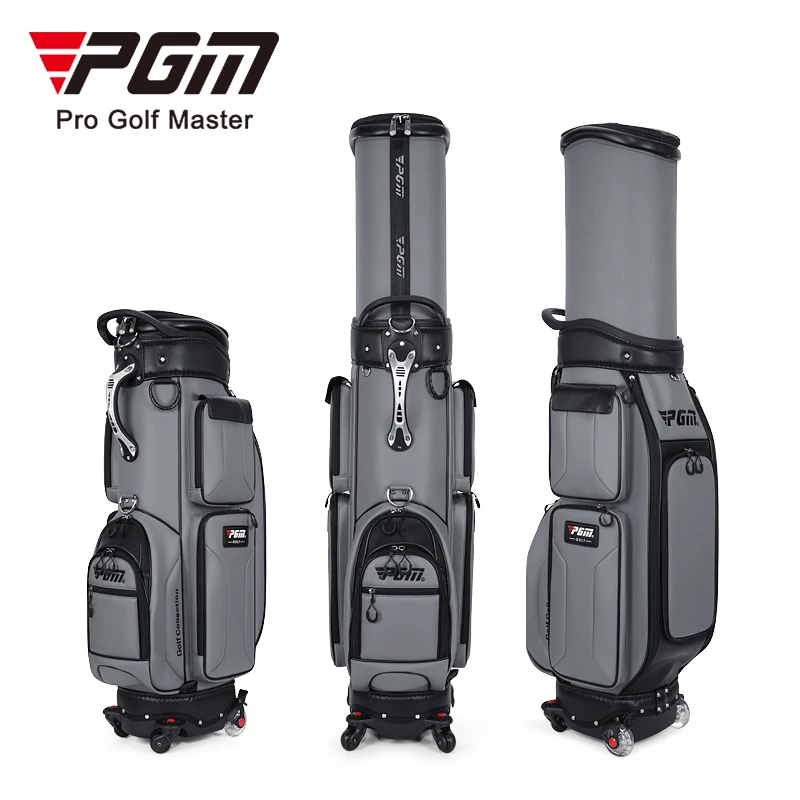 PGM QB096 Luxury Golf Club Bag Customizable Nylon Travel Bags with Wheels Waterproof Feature