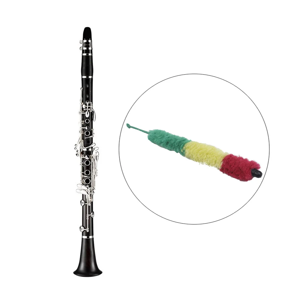 

1Pcs Simple Clarinet Cleaning Tool Sturdy Construction for Long Term Use Includes Hanging Ring Easy Storage in Case Or Outside