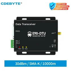 LoRa Relay RS232 RS485 433/868/915MHz CDSENT E90-DTU 1W Long Range Modbus Transceiver and Receiver RSSI Wireless Modem