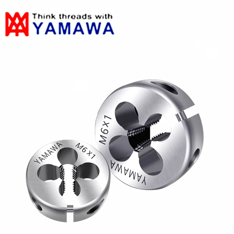 Japan 1PCS YAMAWA Import HSS-EX Pipe Thread Round Die PT PS G PF NPT NPS 1/16 1/8 1/4 3/8 1/2 3/4 Machine Screw Threading Dies