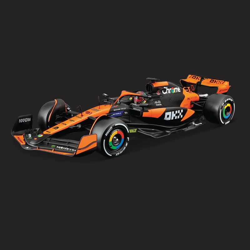 Bburago 1:24 2024 ماكلارين F1 MCL38 سبيكة سيارة نموذج صيغة سباق دييكاست لعبة 4 #   لاندو نوريس 81 #   أوسكار بيستري