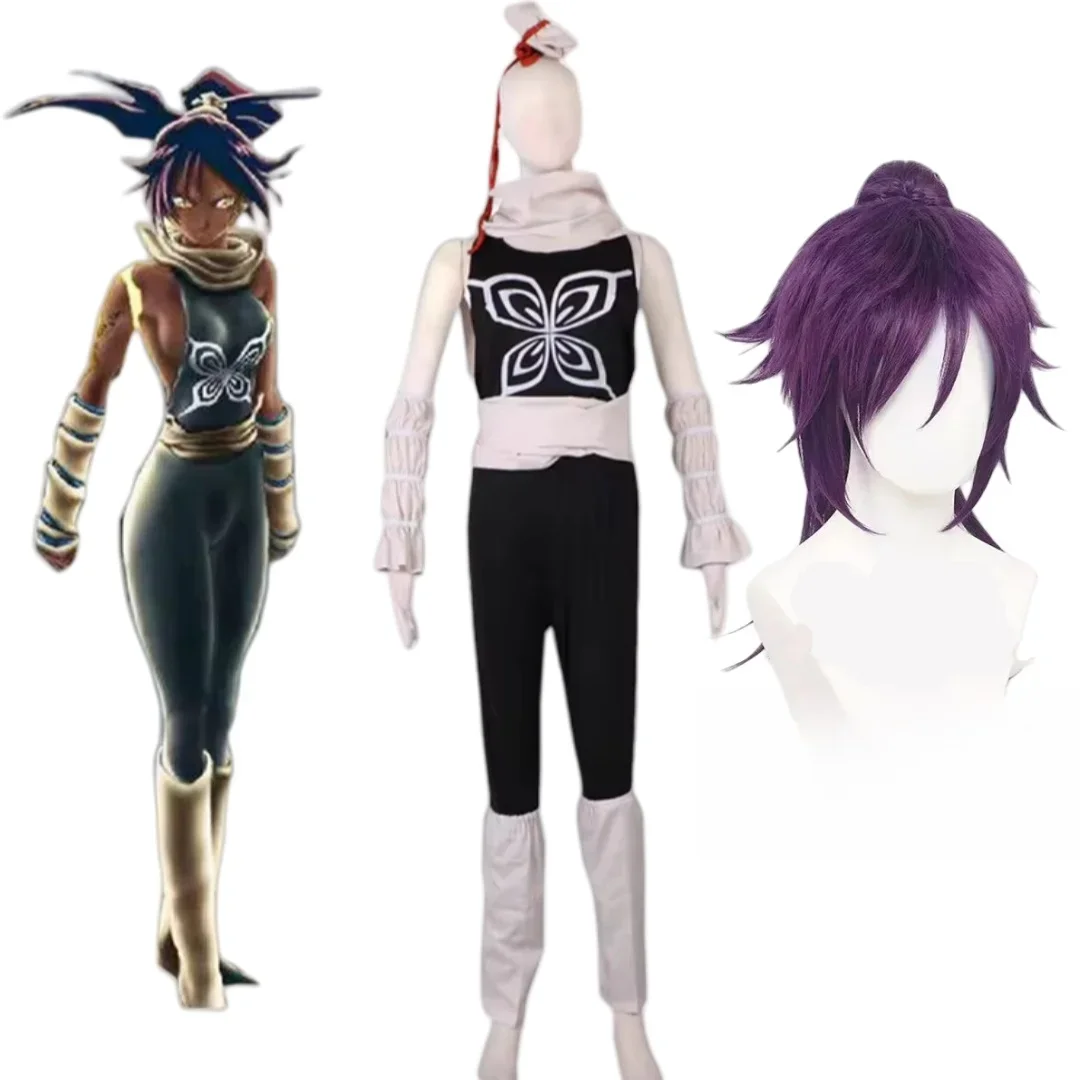 

Аниме BLEACH Shihouin Yoruichi костюмы для косплея парик