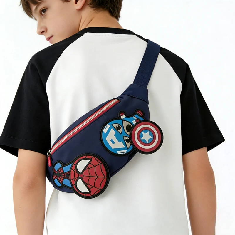 

Fashion Cartoon Marvel New Spider-Man Kids Crossbody Bag Small Coin Waist Bag for Children Outings