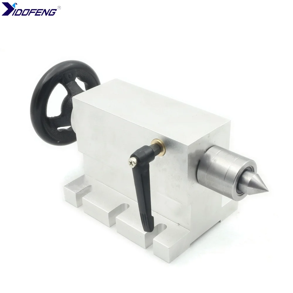 K11-80mm/100mm 3 jaw Chuck 4th Rotary Axis+65mm Tailstock CNC Dividing Head Rotaty Axis Kit For CNC Router Engraving Machine