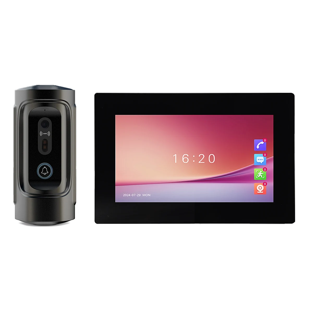 WiFi 1080p Motion Detection TFT Display Video Intercom Doorbell Smart Wireless Home Security Waterproof Metal Door Phone