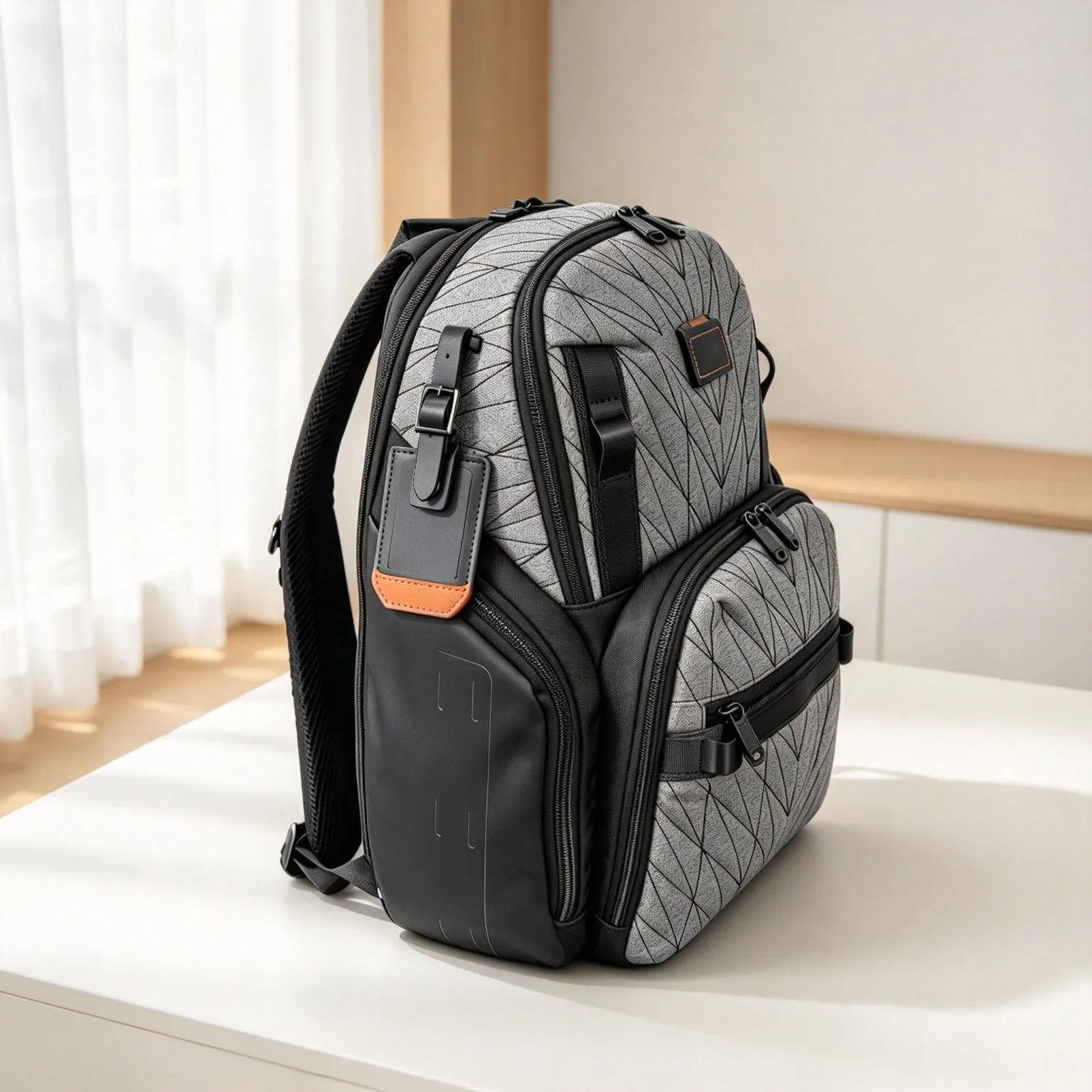 Large Capacity Nylon Business Backpack for Men, Multi-style Rucksack for Young Adults School Use