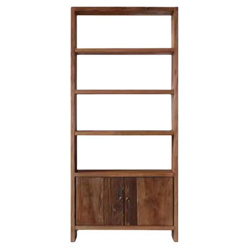 

Wabi Sandy Wind Old Elm Solid Wood Bookshelf, Storage Shelf, Bogu Shelf
