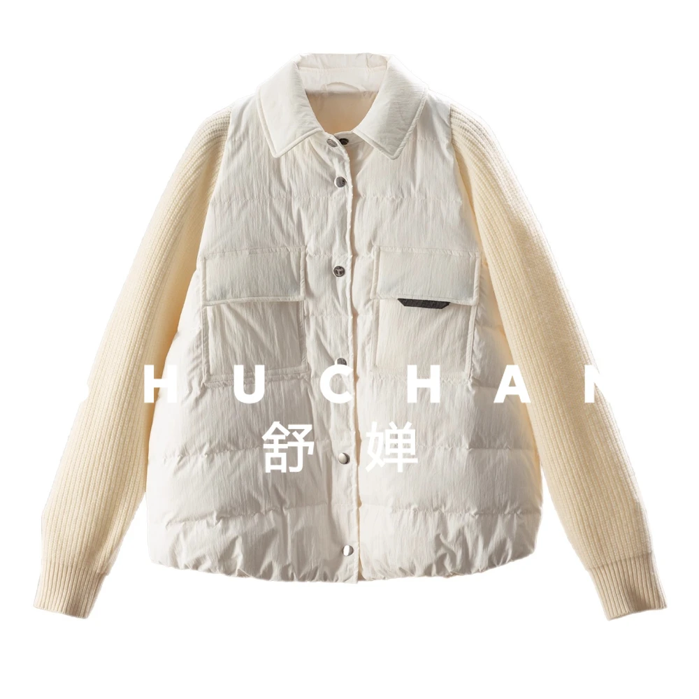 Модная итальянская лоскутная вязаная