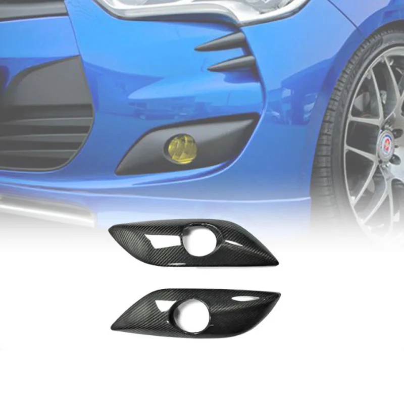 

For Hyundai Phase One Veloster Retrofit Carbon fiber front fog lamp cover