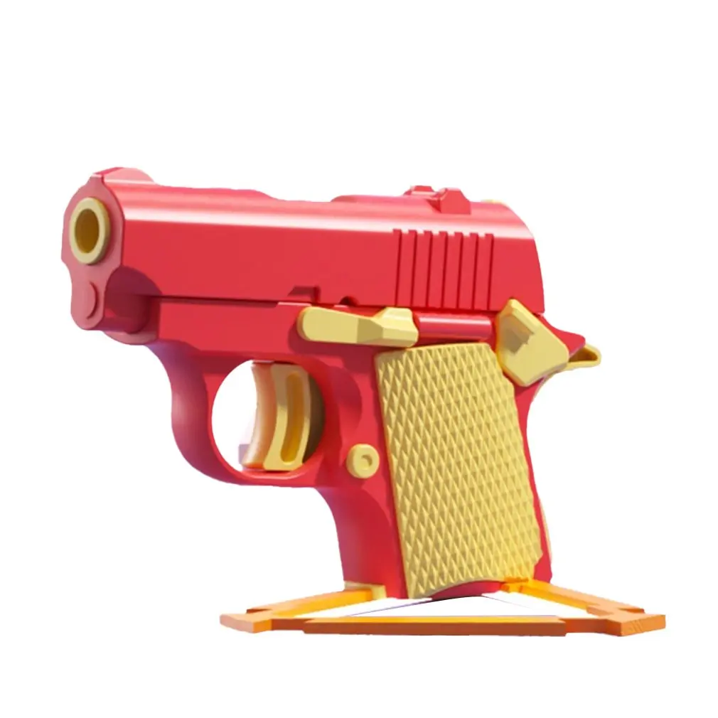 3D Mini Model Toy Gun Gravity Straight Jump Mini Toy Gun Non-firing Cub Radish Toy Knife Kids Stress Relief Toy Christmas Gift