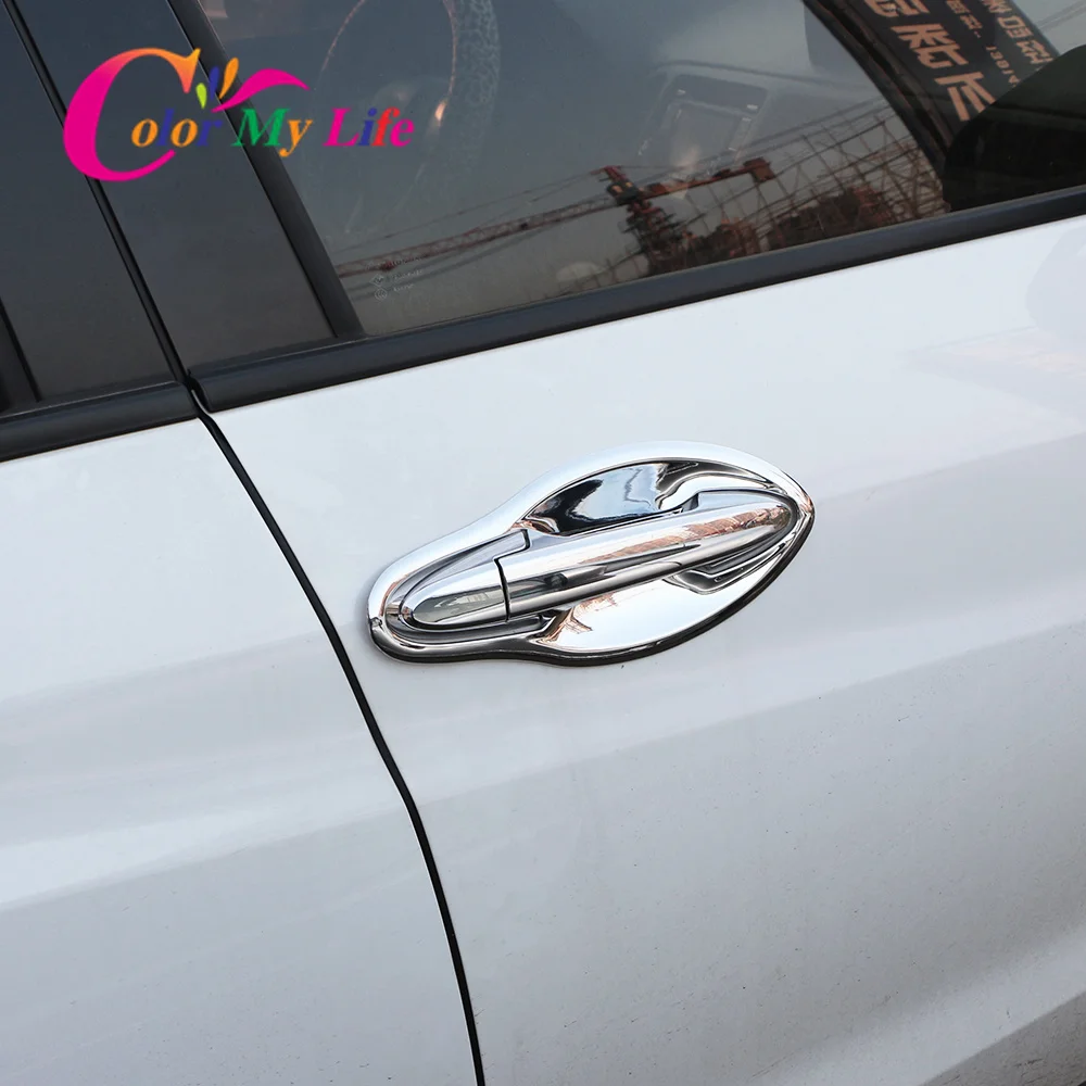 Car Front Door Bowl Cover for Honda HR-V HRV Vezel 2014 - 2018 ABS Chrome Car Door Handle Protector Trim Sticker Accessories