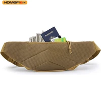 HOMEFISH Men Waist Fanny Pack Belt Bag Tactical Military Motorcycle Rider Sports Climb Camping Nylon Male Tool Sling Chest Hip 4