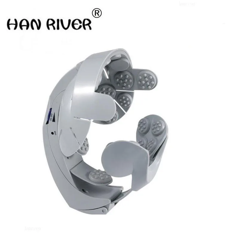 

HANRIVER Portable massager humanized design adjust electric head massager point massage to relax the head of the brain