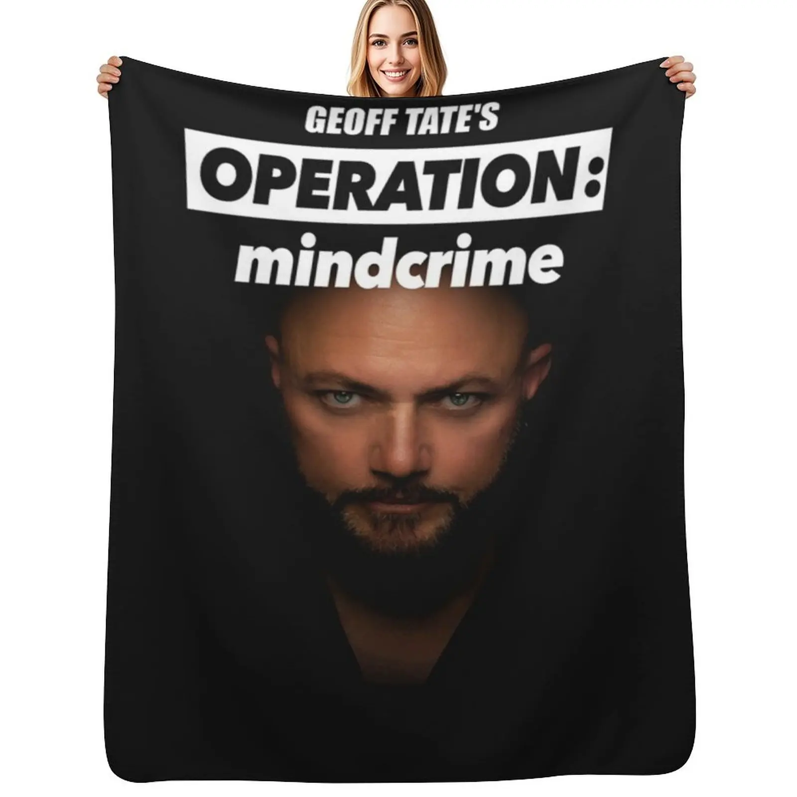 Geoff Tate Operation Tour 2020 Edanstress 2 Throw Blanket Polar Warm Weighted Personalized Gift Thins Baby Blankets