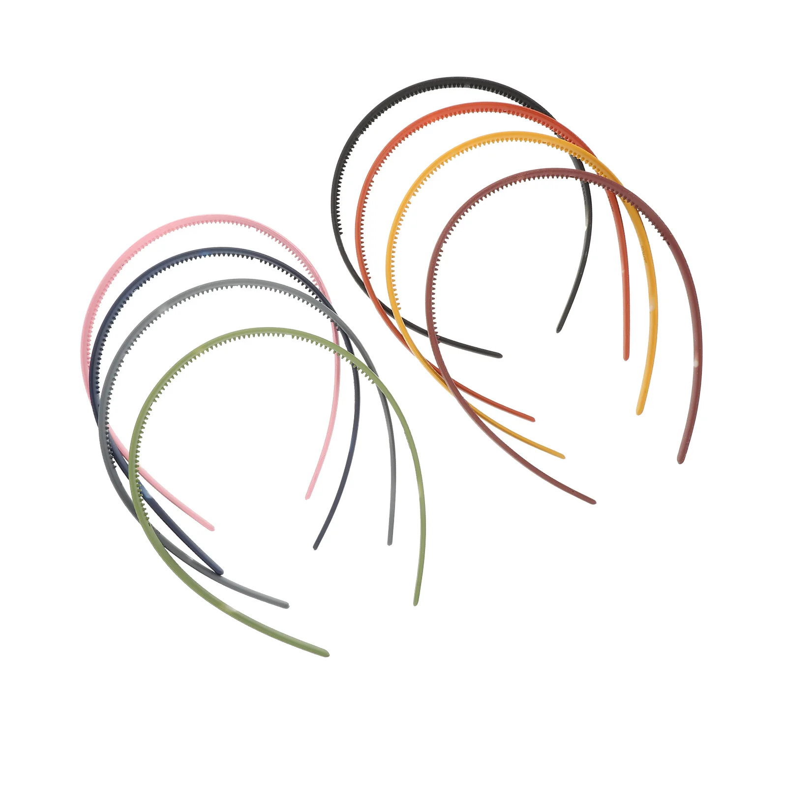 

8Pcs Frosted Tooth Headbands Simple Comfortable Hairbands for Daily Wearing Face Washing Makeup Women Acrylic Hair Hoops Chic