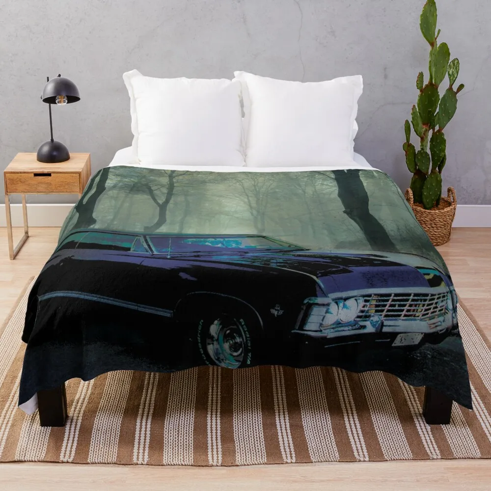 

Secluded Drive - Inspired by Supernatural Throw Blanket Warm Comfortable Blanket for Office Napping